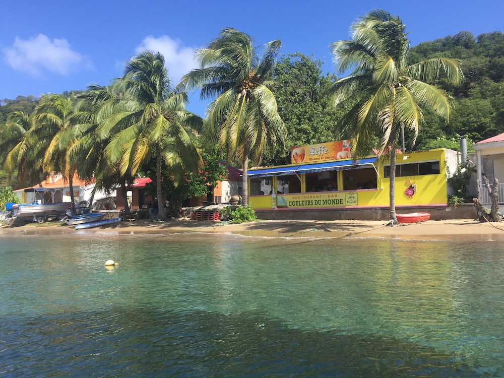 restaurants on the shore of les saintes village