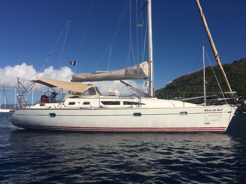 L'Inko anchored in Les Saintes